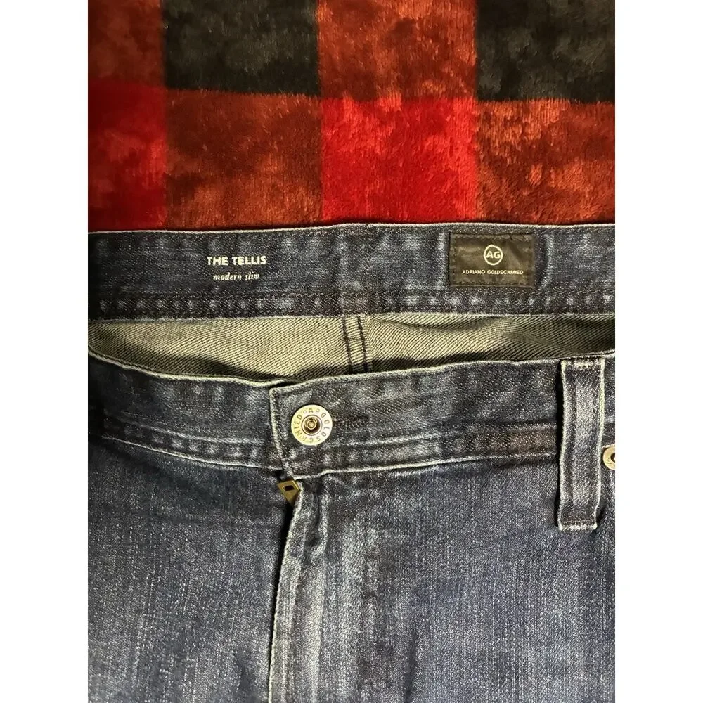 AG Adriano Goldschmied Tellis Men  Slim Jeans Medium Wash Stretch designer 38x34